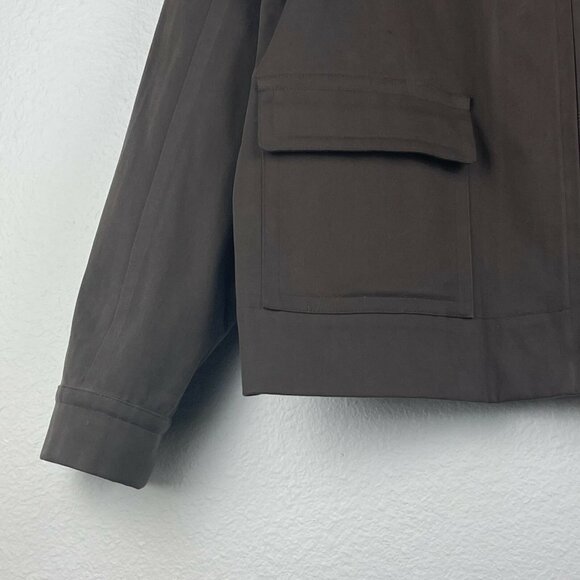 Company Ellen Tracy Jacket Women's Sz 10P Full Zip Tailored Sport Track Brown - Picture 7 of 9